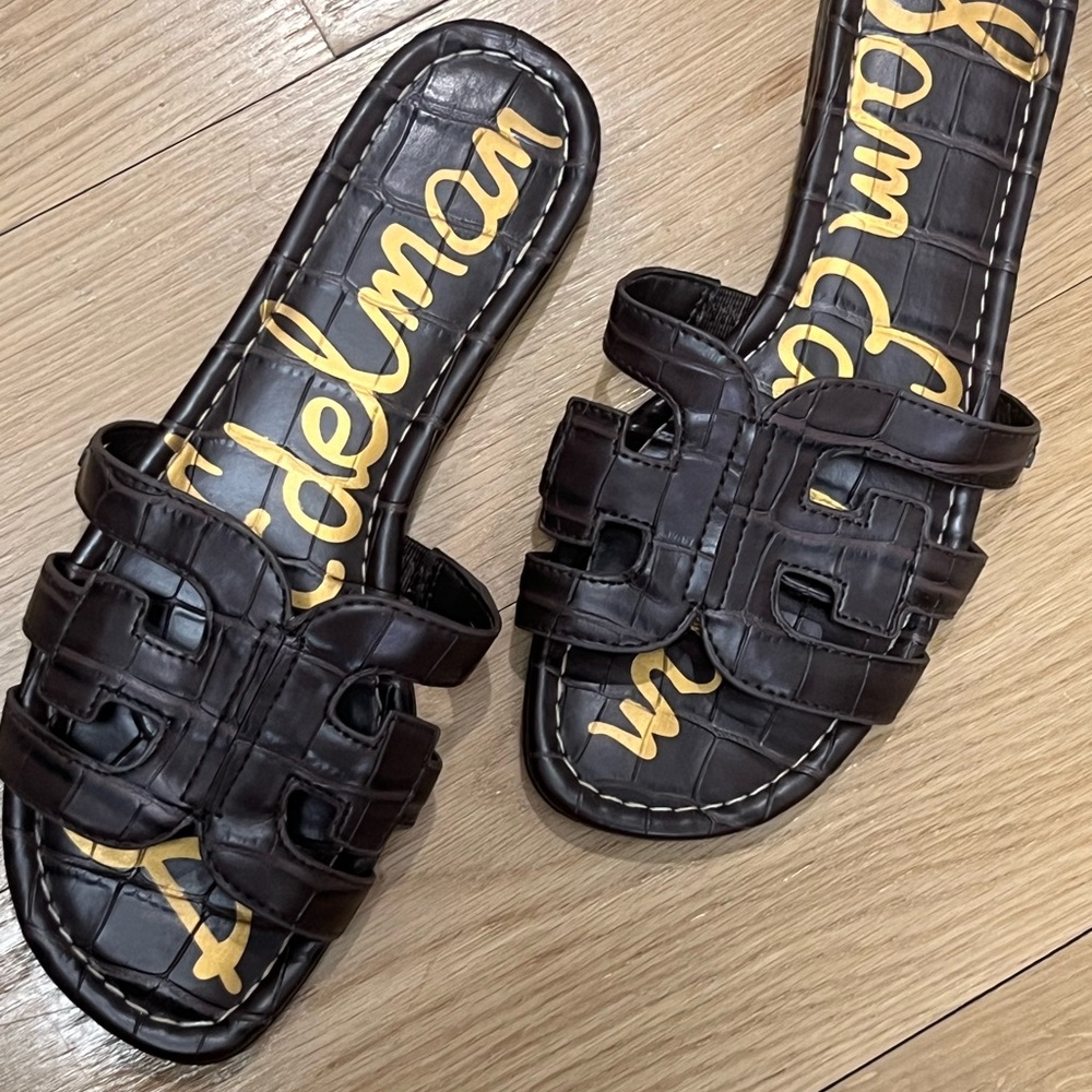 Sam Edelman Bay Sandal in embossed croco